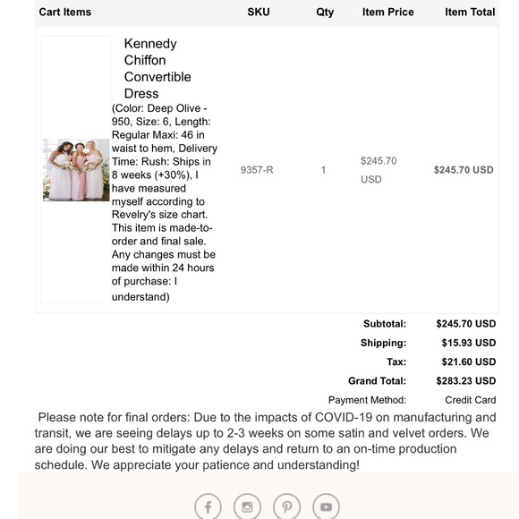 Kennedy Chiffon Convertible Bridesmaid Dress from Revelry - Picture 4 of 4